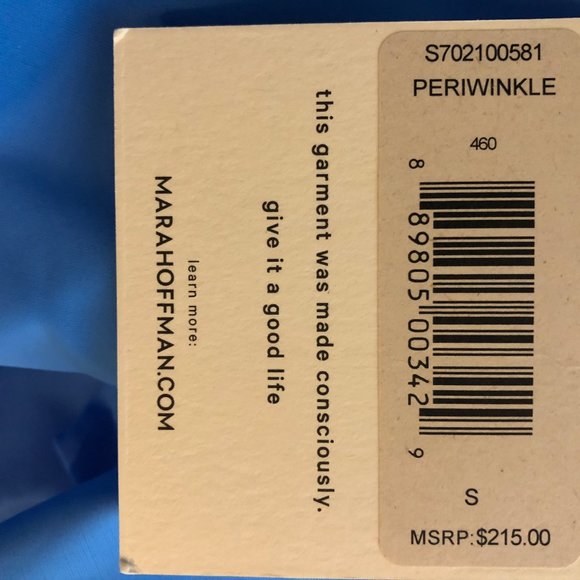 NWT Mara Hoffman Periwinkle High-Cut Swimsuit. - Picture 5 of 5